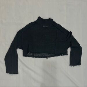 Urban Outfitters Black Cropped Sweater